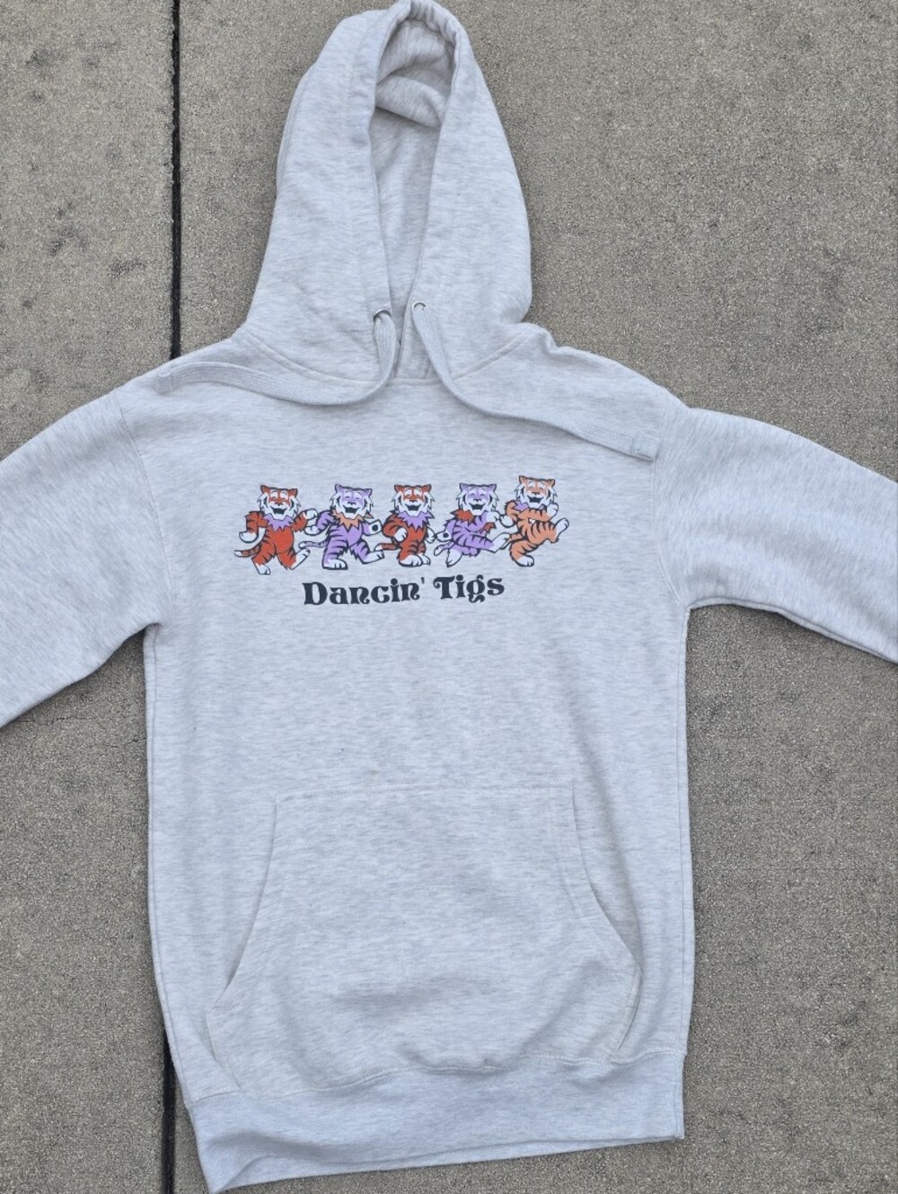 Grateful Dead Style 'Dancin' Tigs' Pullover Hoodie